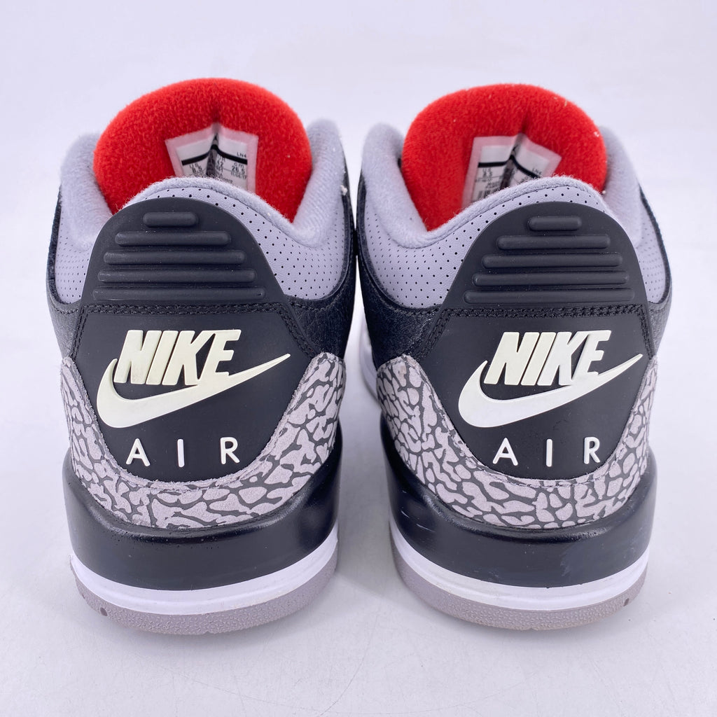 Air Jordan 3 Retro "Black Cement" 2018 Used Size 8.5