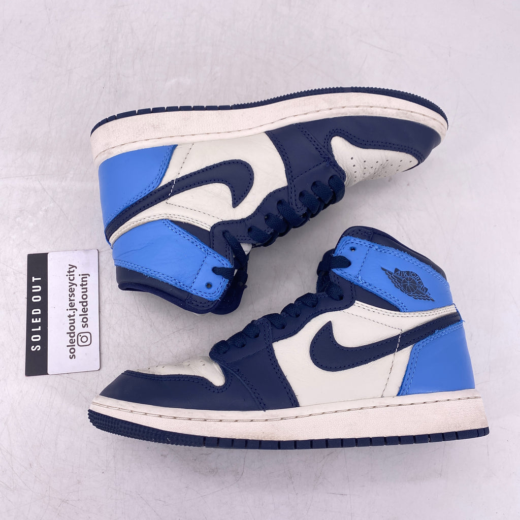 Air Jordan (GS) 1 Retro High OG "Unc Obsidian" 2019 Used Size 4.5Y