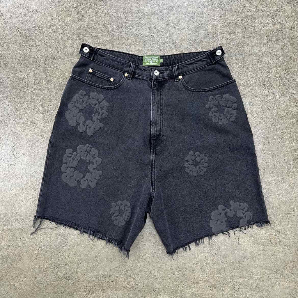 Denim Tears Shorts "COTTON WREATH" Black Used Size XL