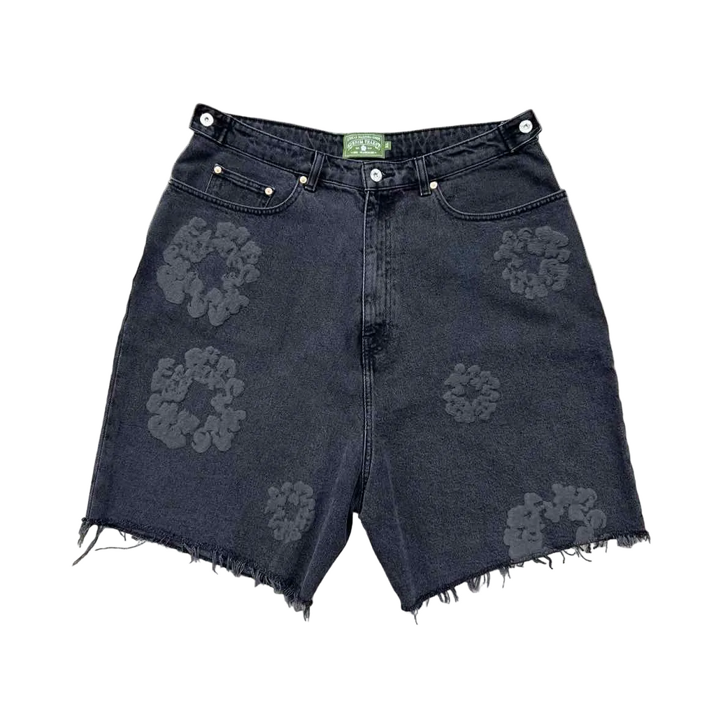 Denim Tears Shorts "COTTON WREATH" Black Used Size XL
