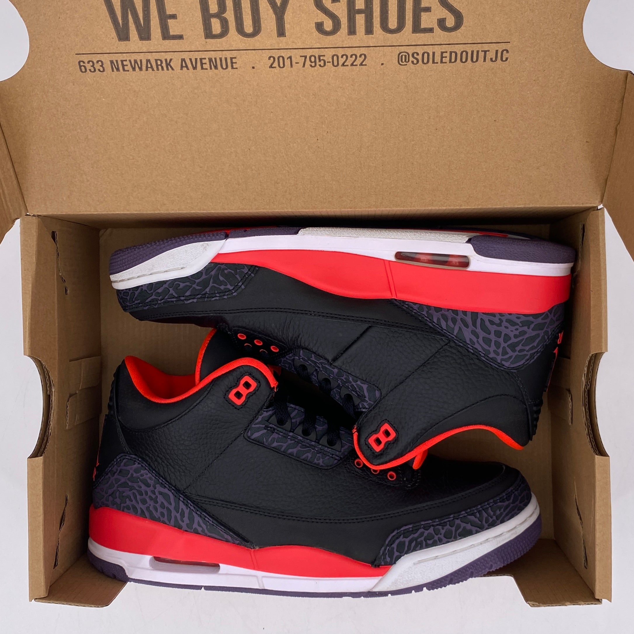 Air Jordan 3 Retro &quot;Crimson&quot; 2013 Used Size 10
