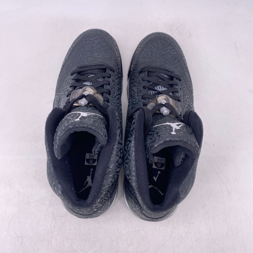 Air Jordan 5 Retro "3Lab5 Black Silver" 2014 Used Size 12