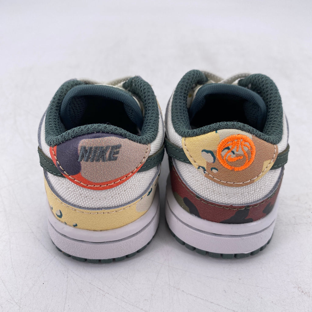 Nike (TD) Dunk Low "Sail Multi Camo" 2021 New Size 4c