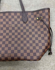 Louis Vuitton Neverfull MM "DAMIER EBENE" Used Brown Size MM