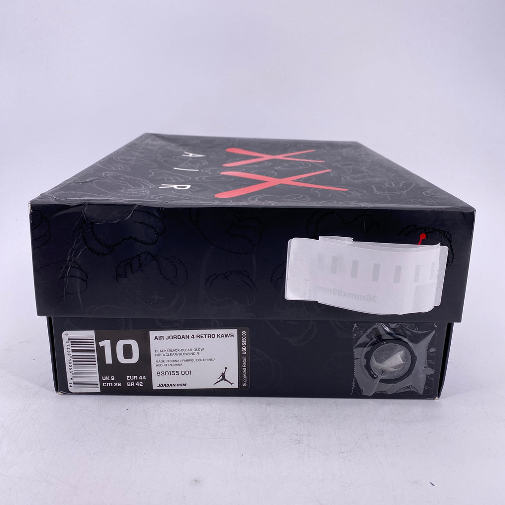 Air Jordan 4 Retro "Kaws Black" 2017 Used Size 10