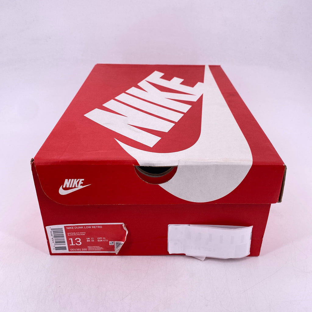 Nike Dunk Low "Black White" 2021 New Size 13