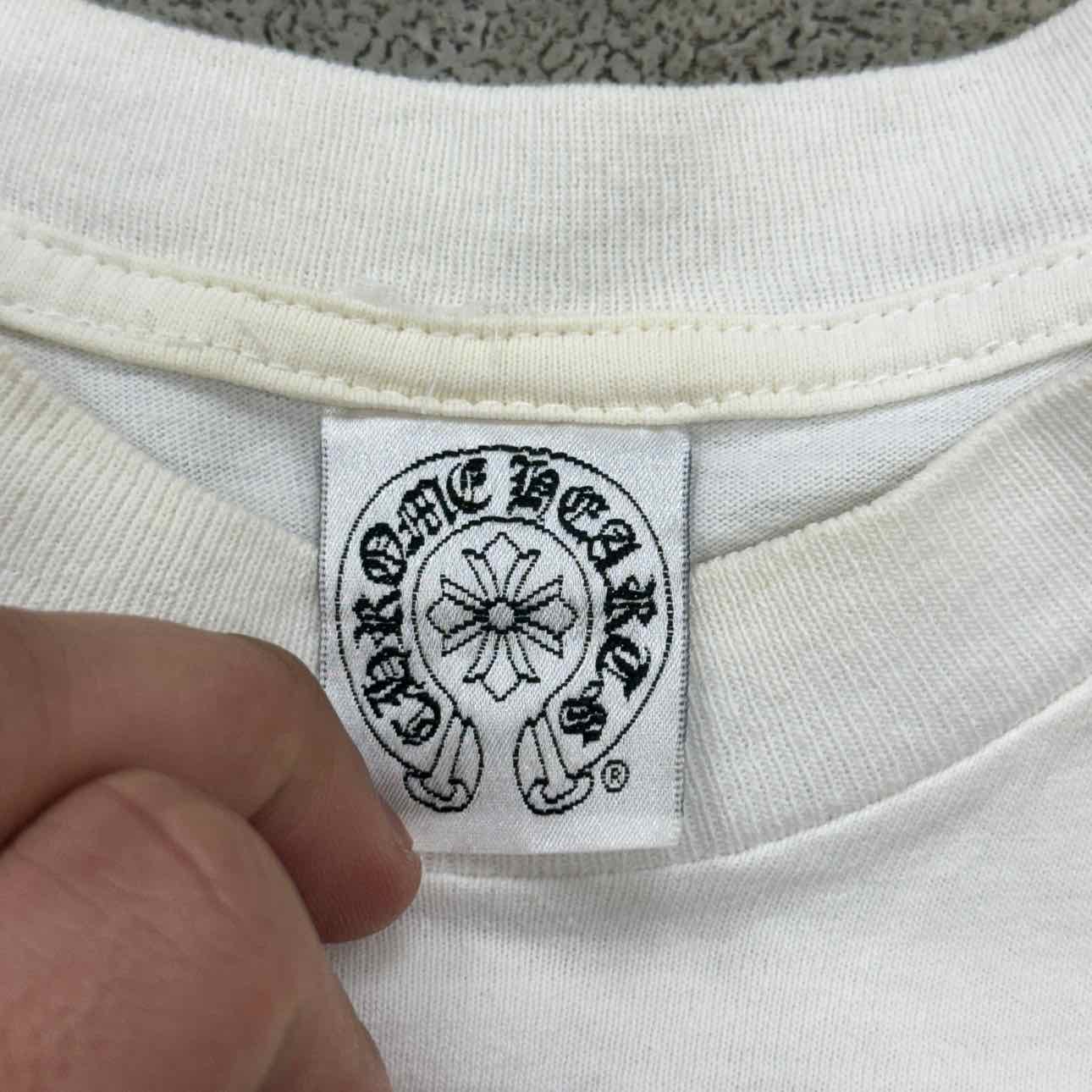 Chrome Hearts T-Shirt &quot;BABY MILO X CHROME HEARTS&quot; White Used Size M