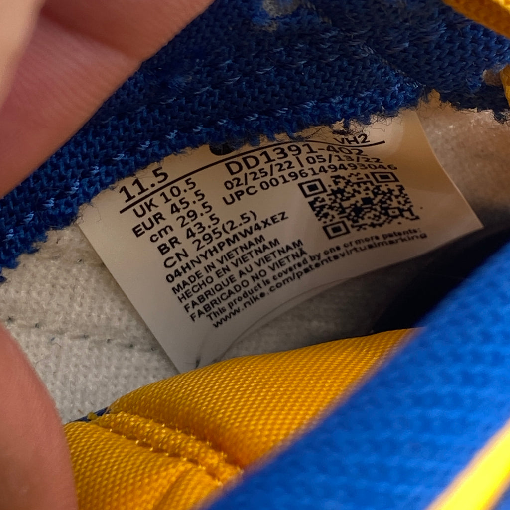 Nike Dunk Low "Ucla" 2022 Used Size 11.5