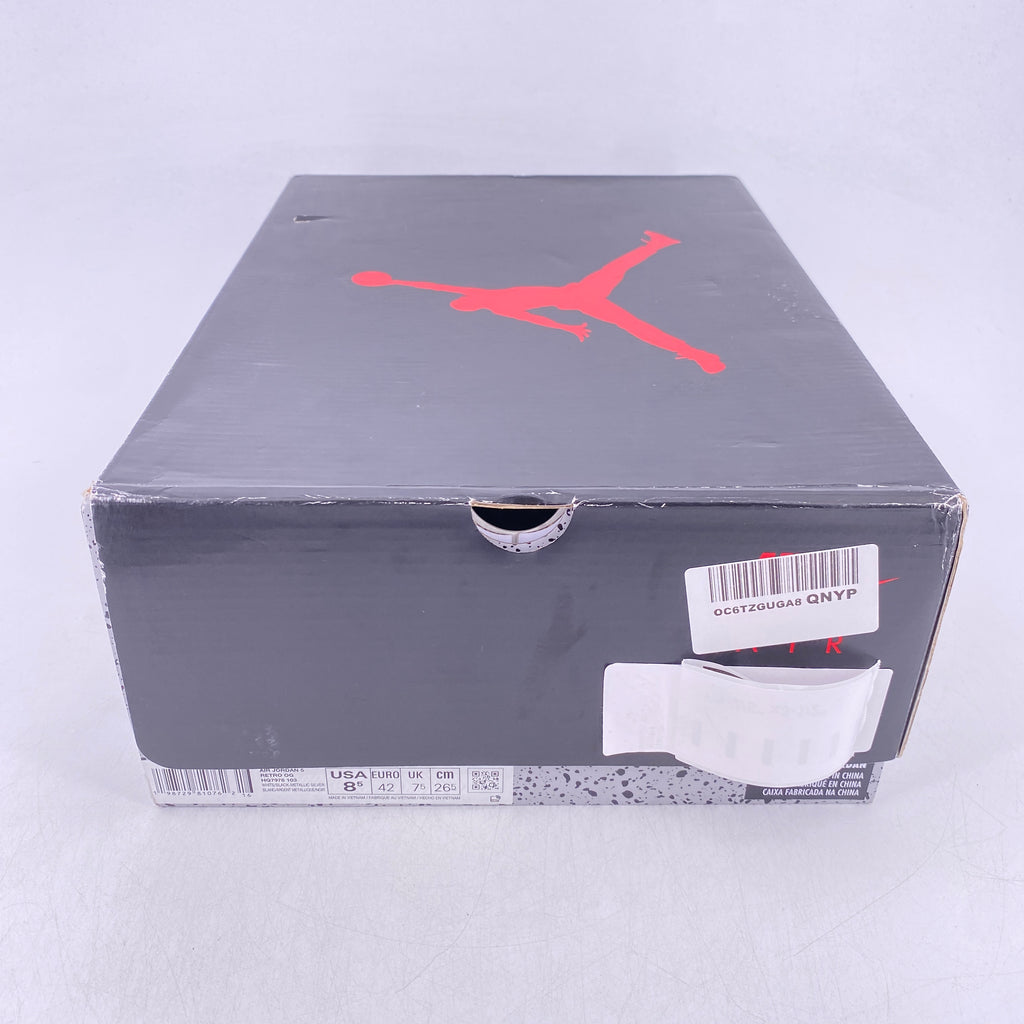 Air Jordan 5 Retro "White Metallic" 2026 Used Size 8.5