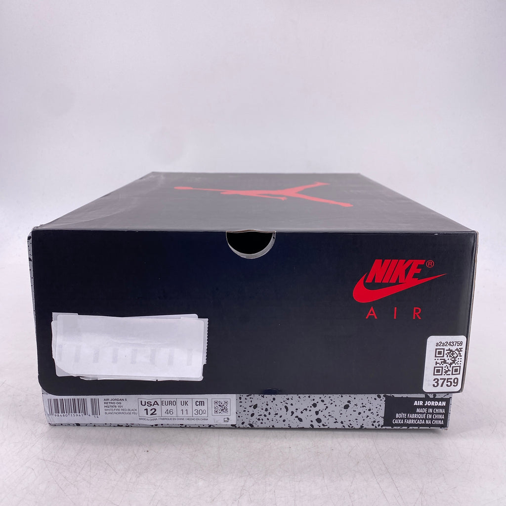 Air Jordan 5 Retro "Fire Red Black Tongue" 2025 New Size 12