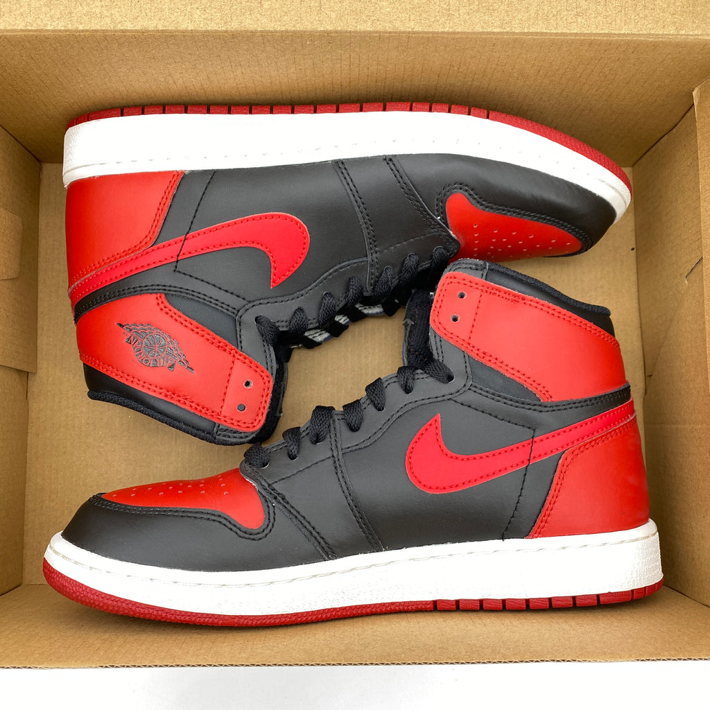 Air Jordan (GS) 1 Retro High "Bred" 2016 Used Size 7Y