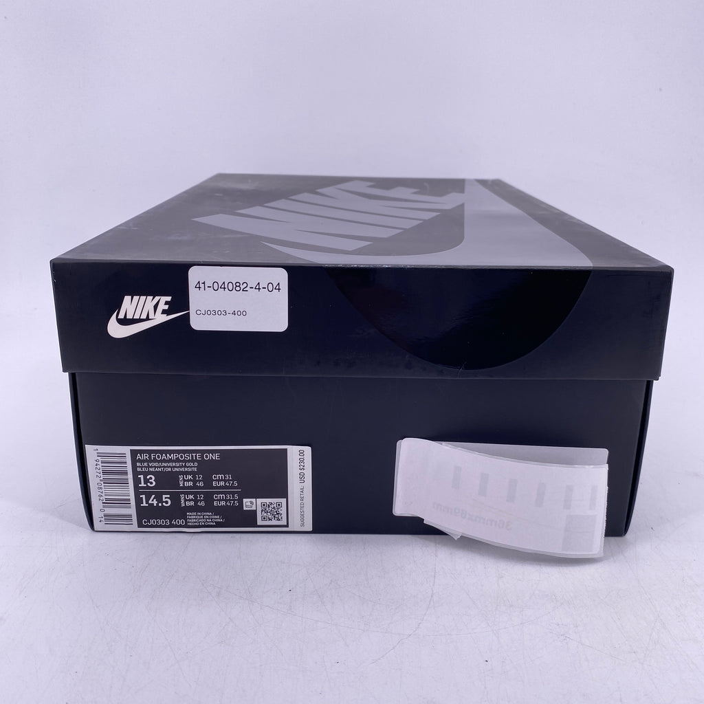 Nike Air Foamposite One "Blue Void Orange" 2020 New Size 13