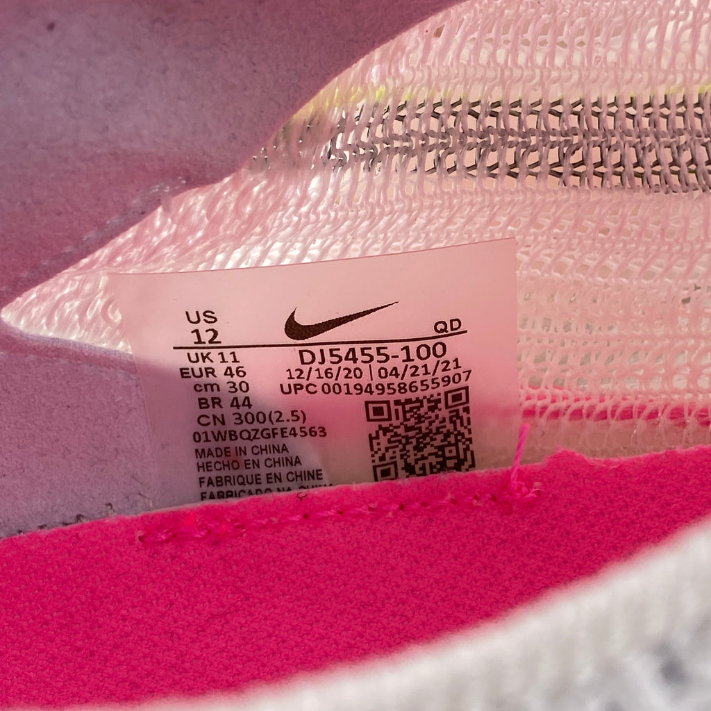 Nike Air Zoom Alphafly Next% Flyknit "White Pink" 2021 Used Size 12