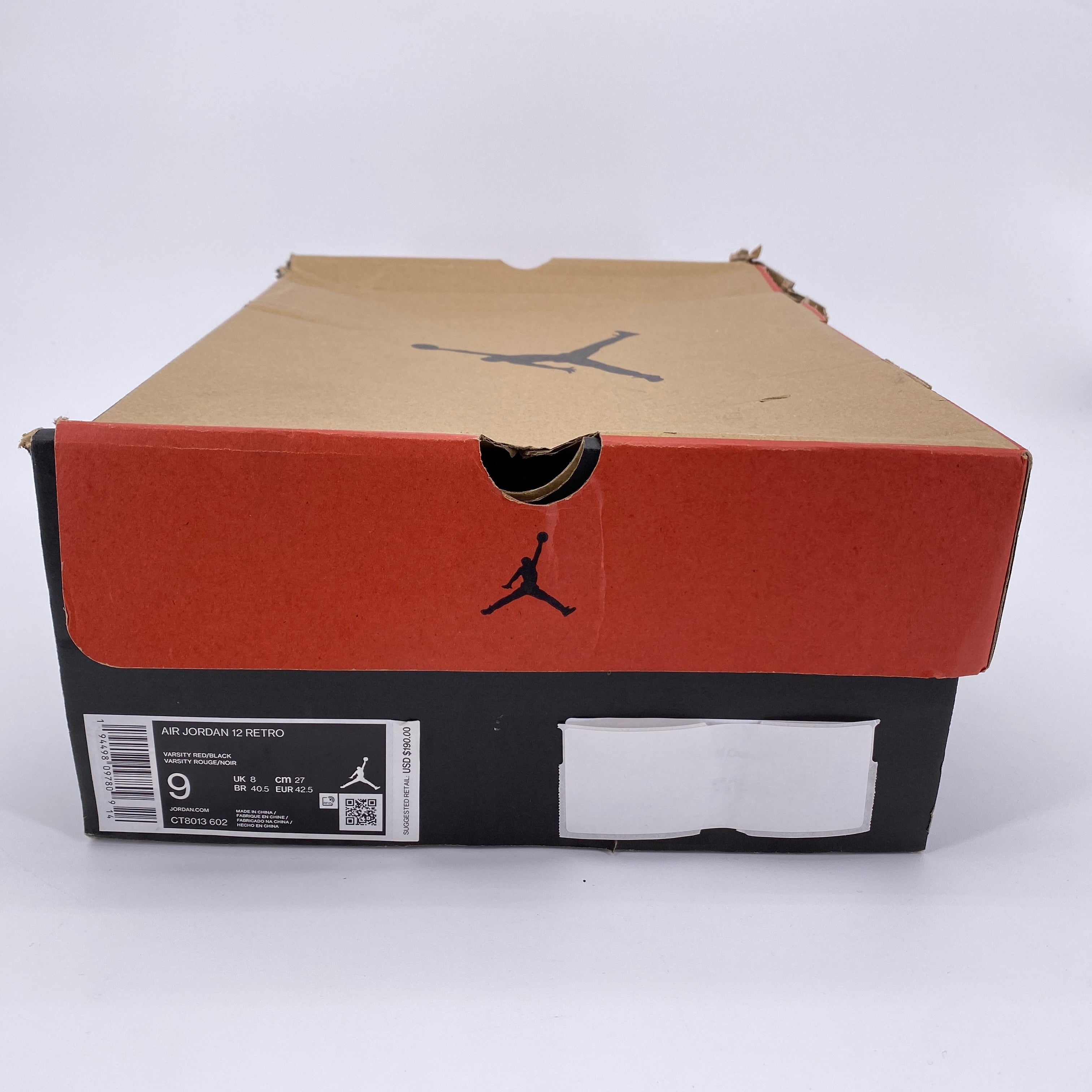 Air Jordan 12 Retro &quot;Reverse Flu Game&quot; 2020 New Size 9