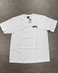 Stussy T-Shirt "FUZZY DICE" White New Size XL