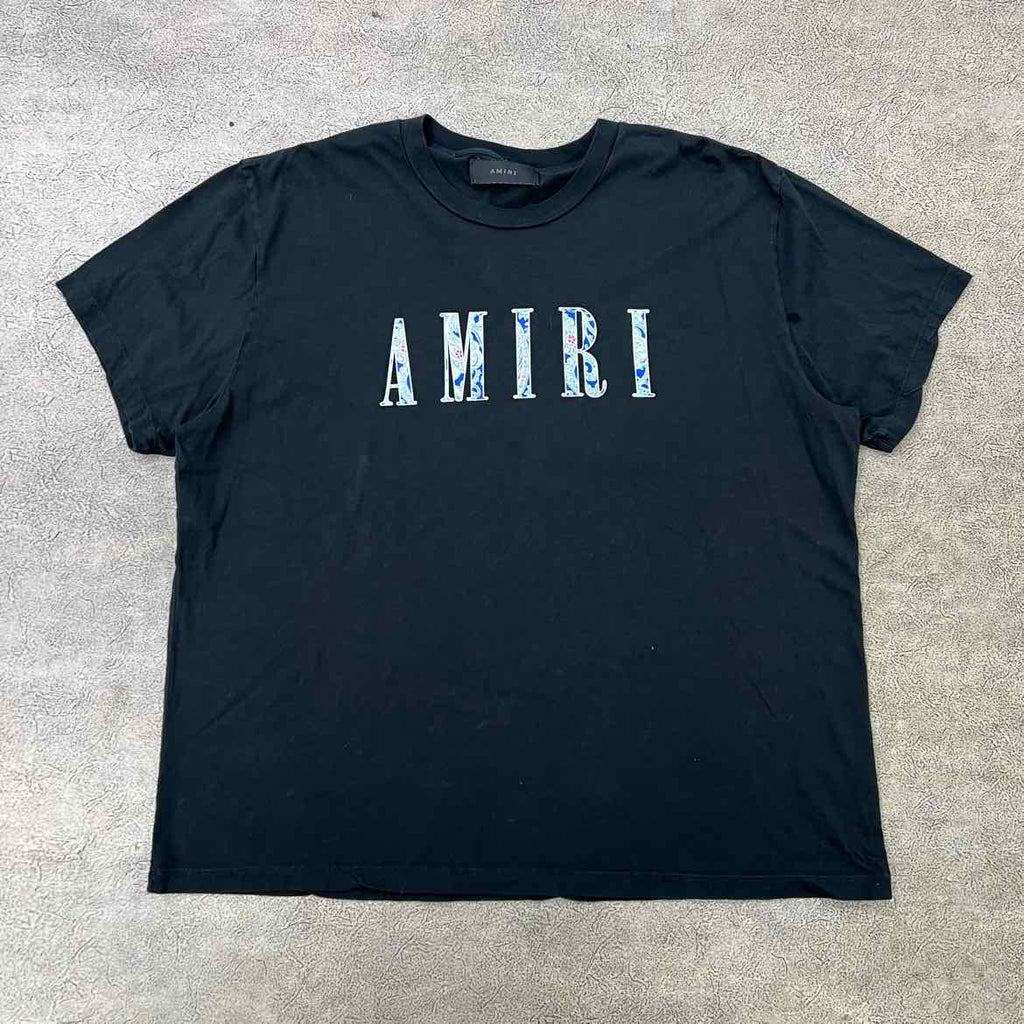Amiri T-Shirt "BANDANA LOGO" Black Used Size XL