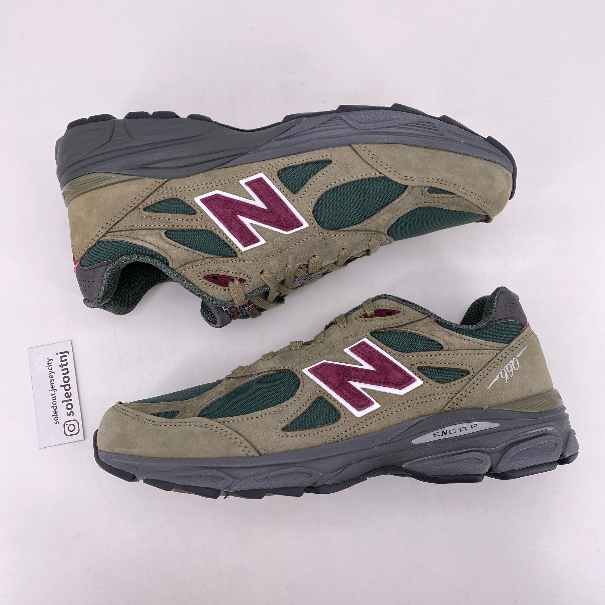 New Balance 990 &quot;Teddy Santis Green Purple&quot; 2022 New Size 11