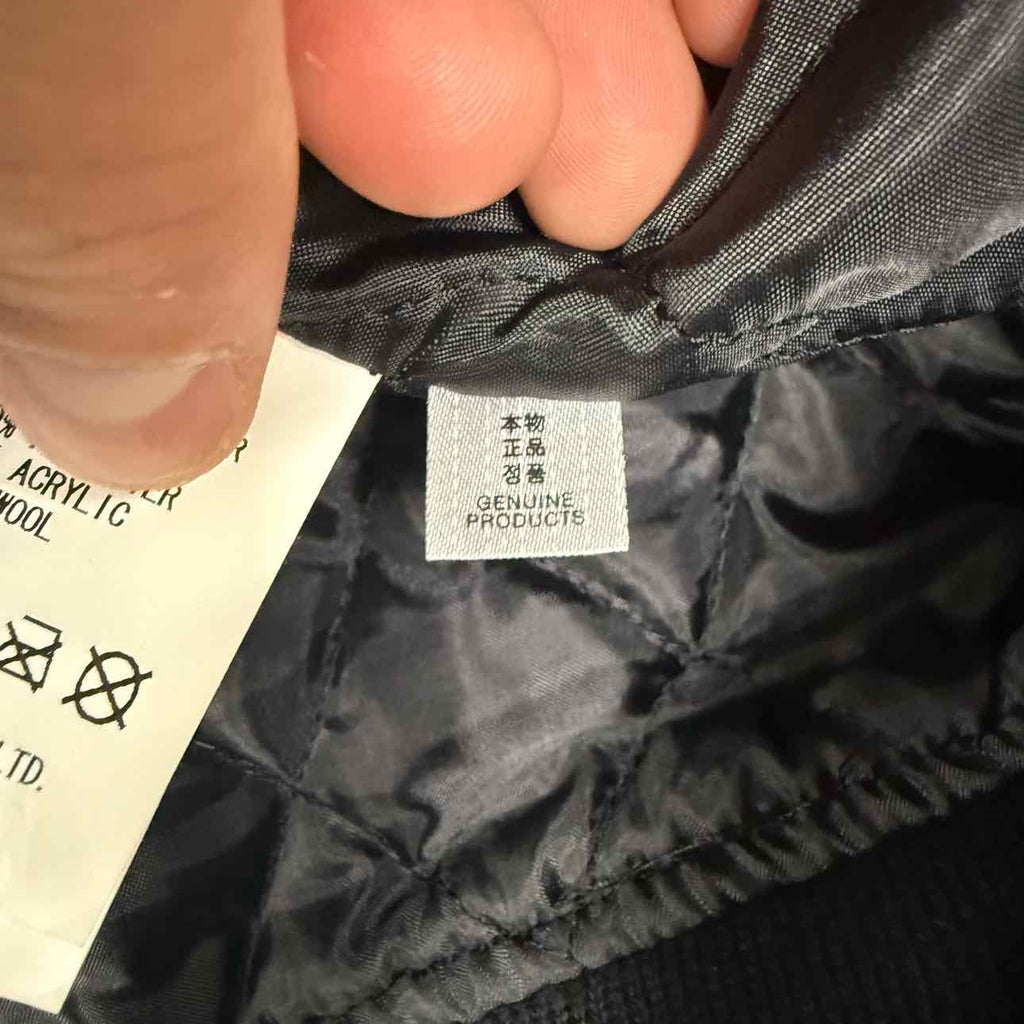 Human Made Varsity Jacket "VICTOR VICTOR" Black Used Size M