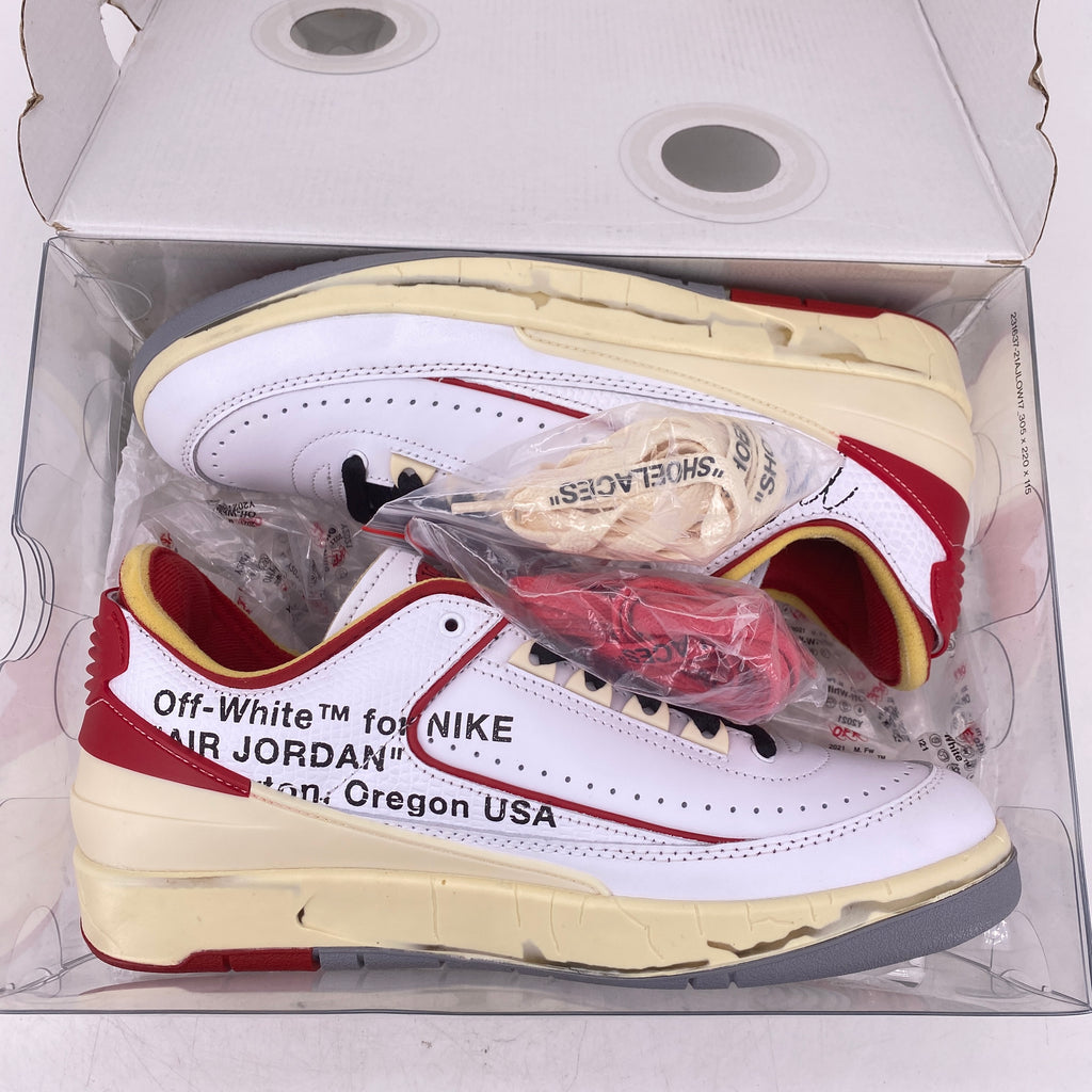 Air Jordan 2 Retro Low "Ow White Red" 2021 New Size 8.5