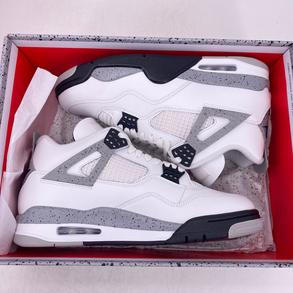 Air Jordan 4 Retro "White Cement" 2025 New Size 10