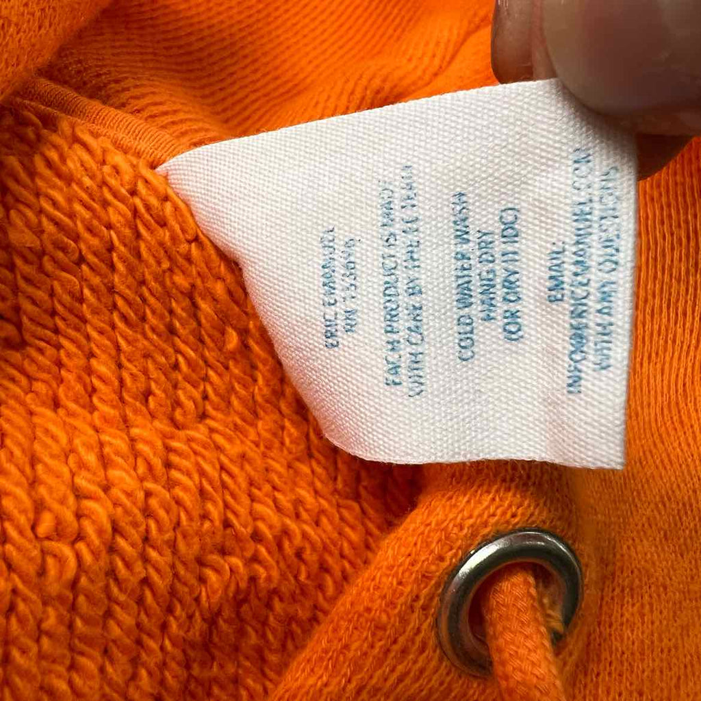 Eric Emanuel Zip Up "BASIC LOGO" Orange New Size XL