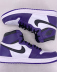 Air Jordan 1 Retro High OG "Court Purple 2.0" 2020 Used Size 10