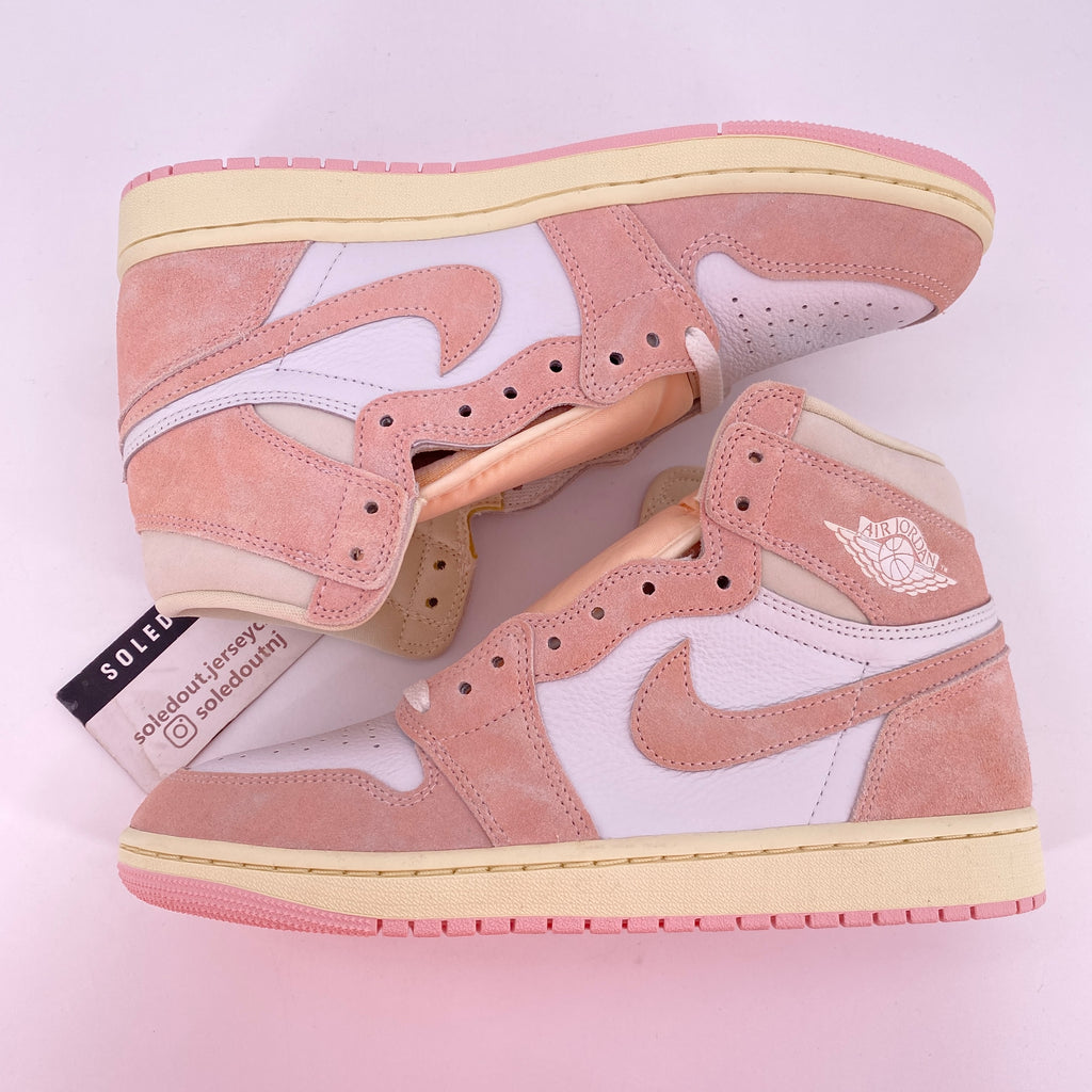 Air Jordan (W) 1 Retro High OG "Washed Pink" 2023 New Size 10.5W