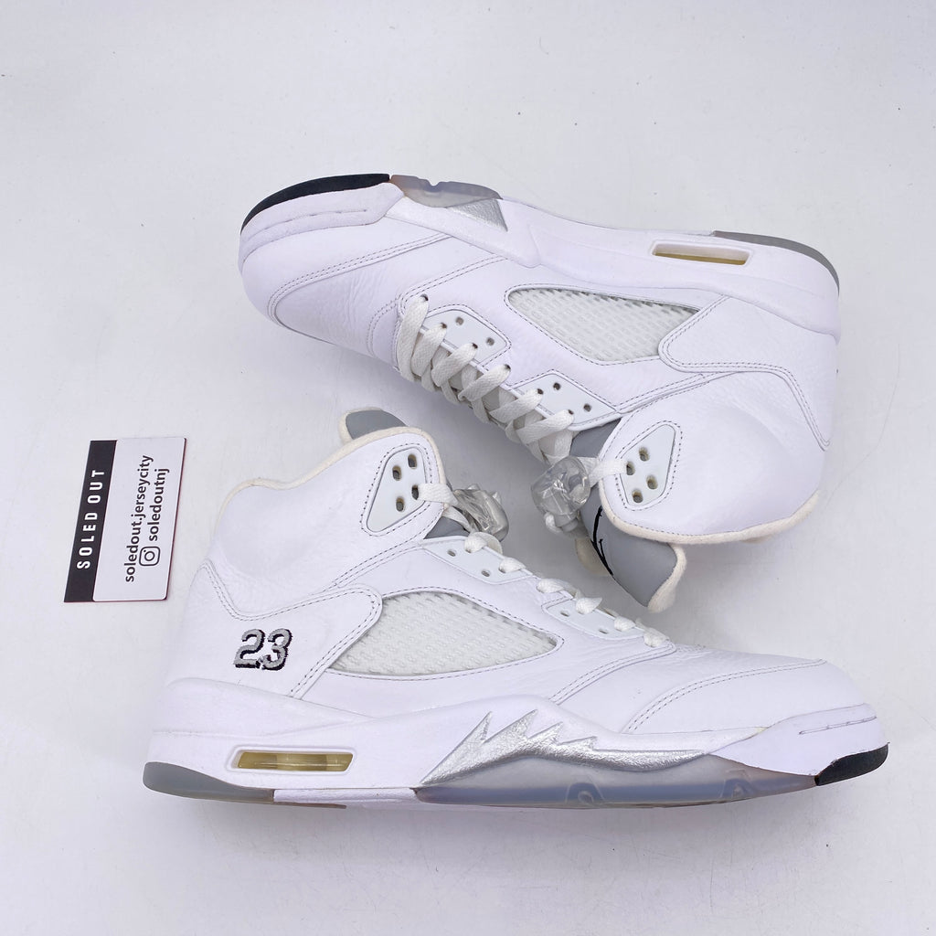 Air Jordan 5 Retro "White Metallic" 2015 Used Size 10