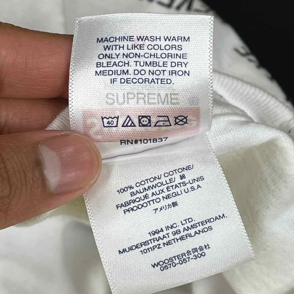 Supreme T-Shirt "SPIRAL" White Used Size XL