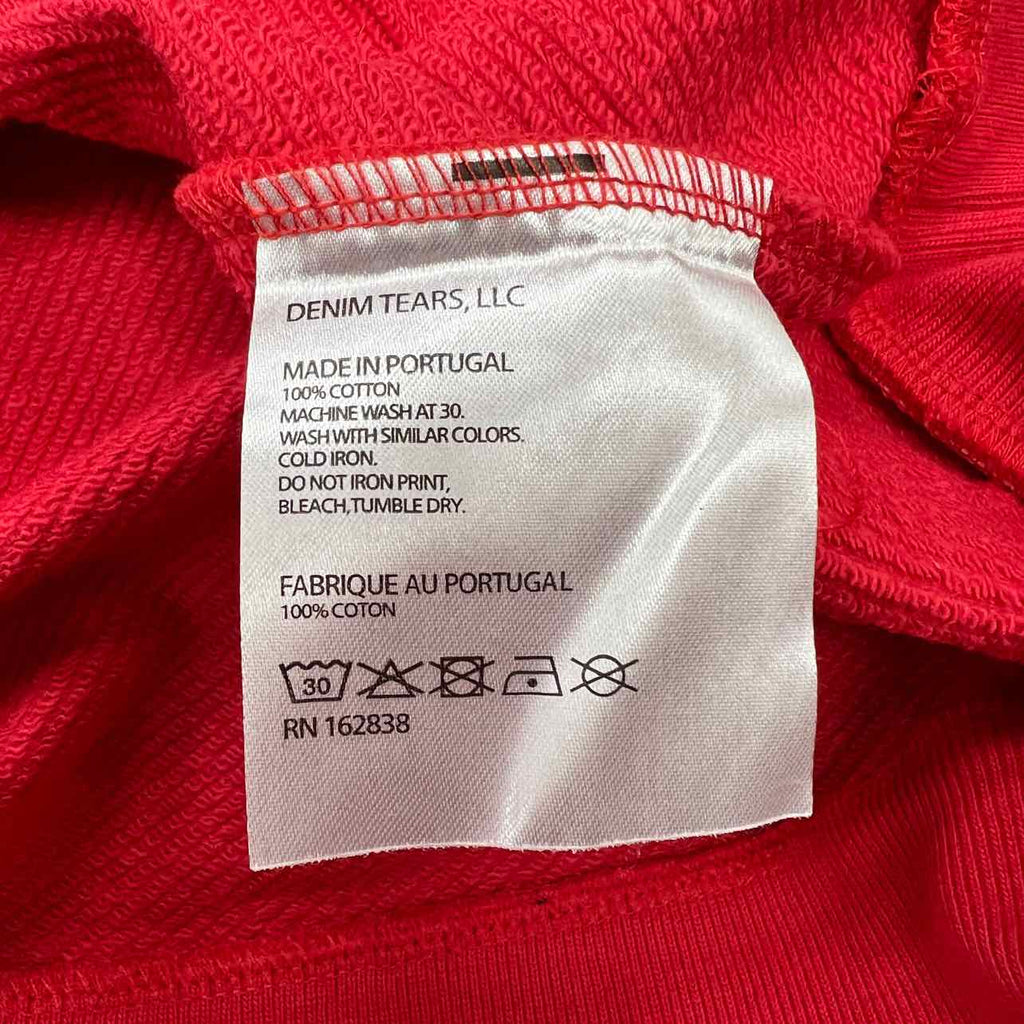 Denim Tears Hoodie "COTTON WREATH" Red New Size S
