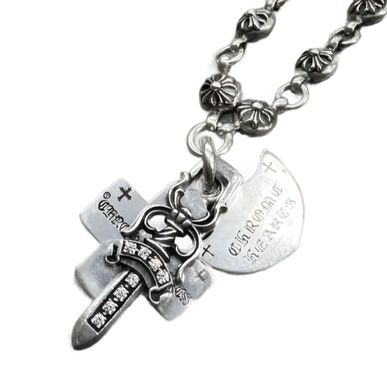 Chrome Hearts Necklace &quot;SKULL&quot; Used Silver