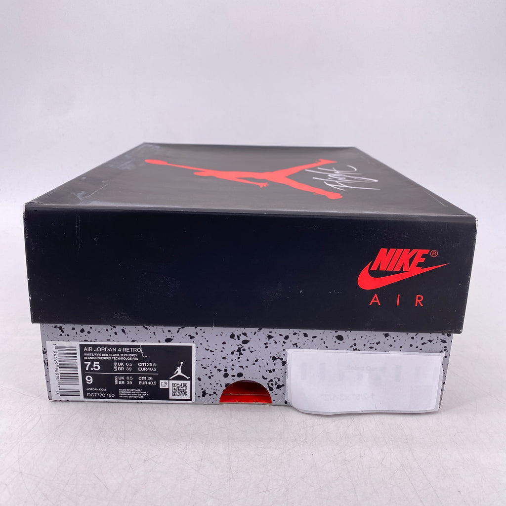 Air Jordan 4 Retro "Fire Red" 2020 Used Size 7.5