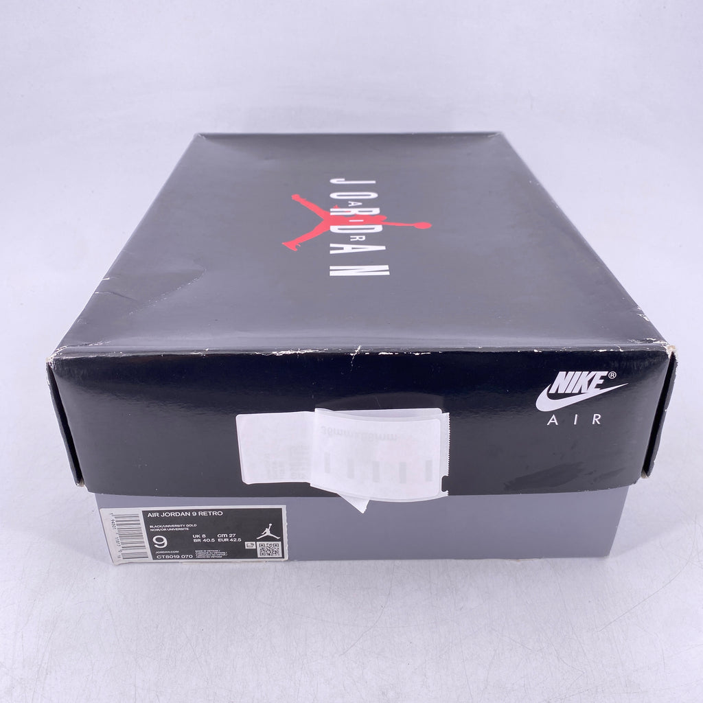 Air Jordan 9 Retro "University Gold" 2021 Used Size 9