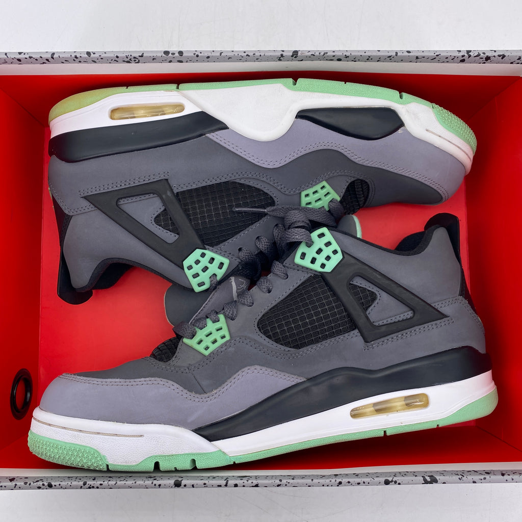 Air Jordan 4 Retro "Green Glow" 2013 Used Size 10