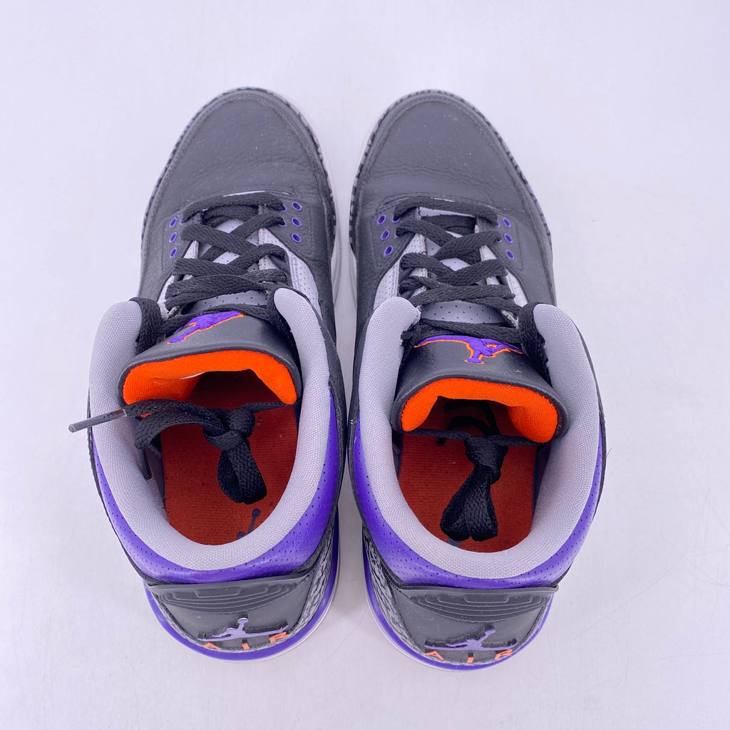 Air Jordan 3 Retro "BLACK COURT PURPLE" 2020 Used Size 10