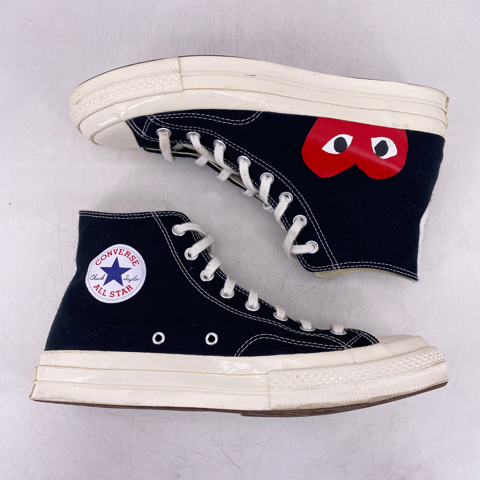 Converse Chuck 70 / CDG &quot;Black&quot; 2015 Used Size 10