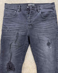 Purple Jeans "RIPPED" Black Used Size 32