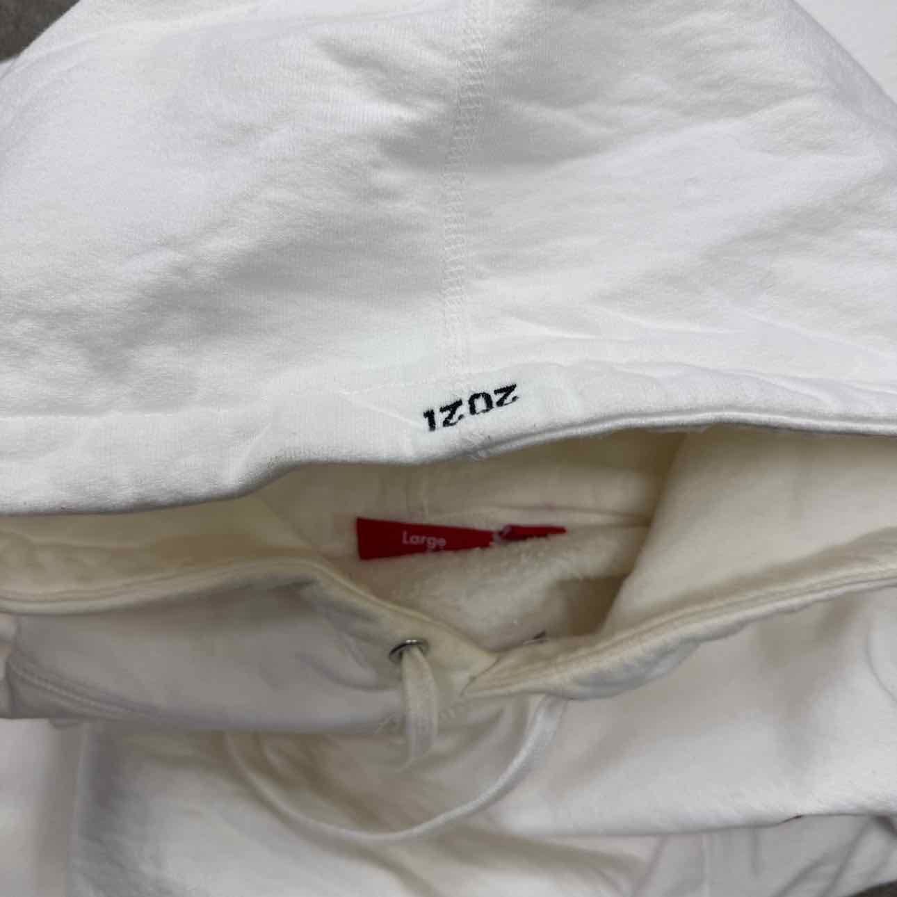 Supreme Hoodie &quot;BOX LOGO&quot; White Used Size L