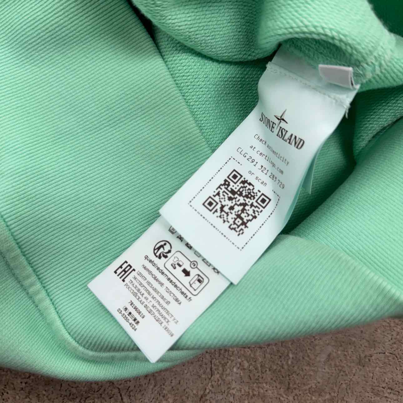 Stone Island Crewneck Sweater &quot;SHADOW PROJECT&quot; Aqua Used Size XL