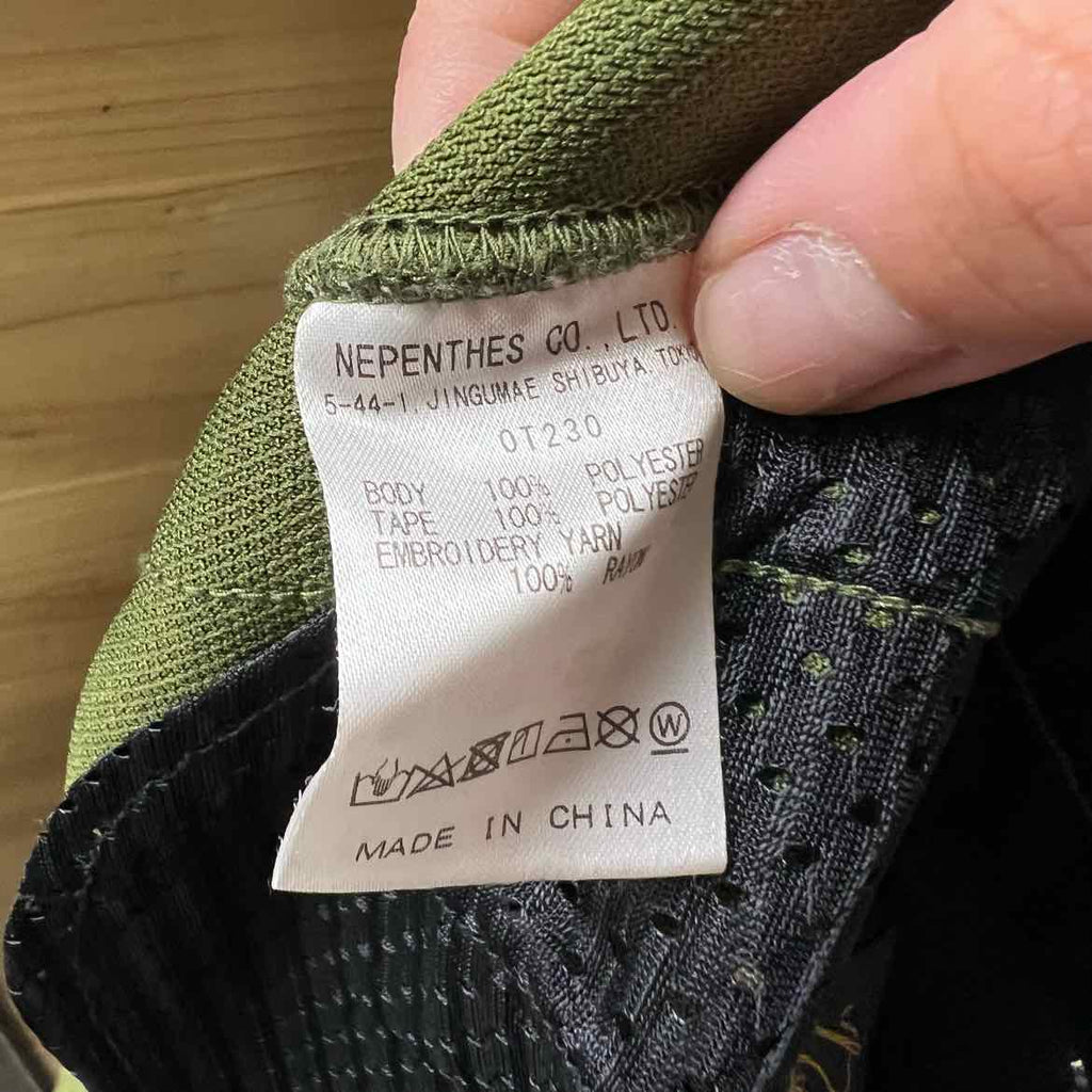 Needles Track Pants "LOGO" Olive Used Size L