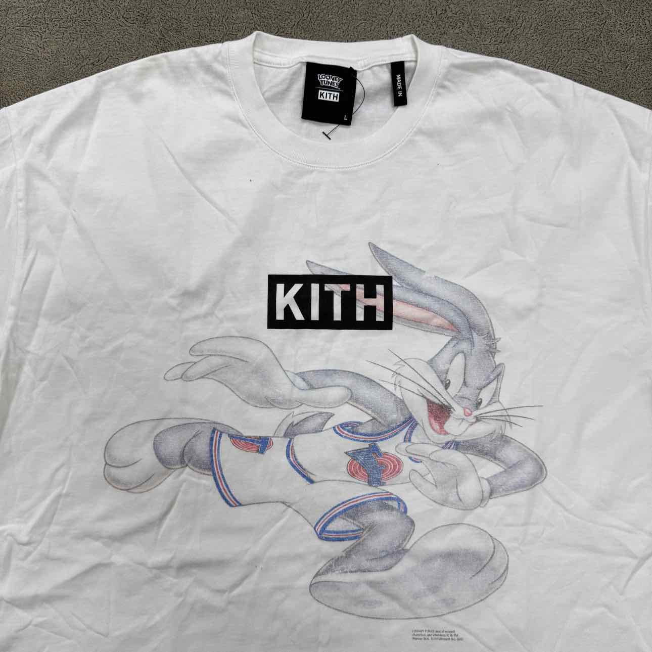 Kith T-Shirt &quot;TUNE SQUAD&quot; White Used Size L