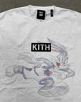 Kith T-Shirt "TUNE SQUAD" White Used Size L