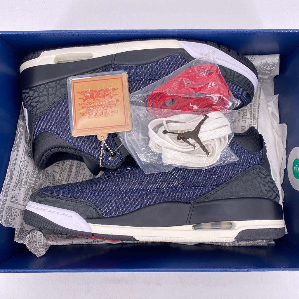 Air Jordan 3 Retro "Levis Indigo" 2026 New Size 8.5