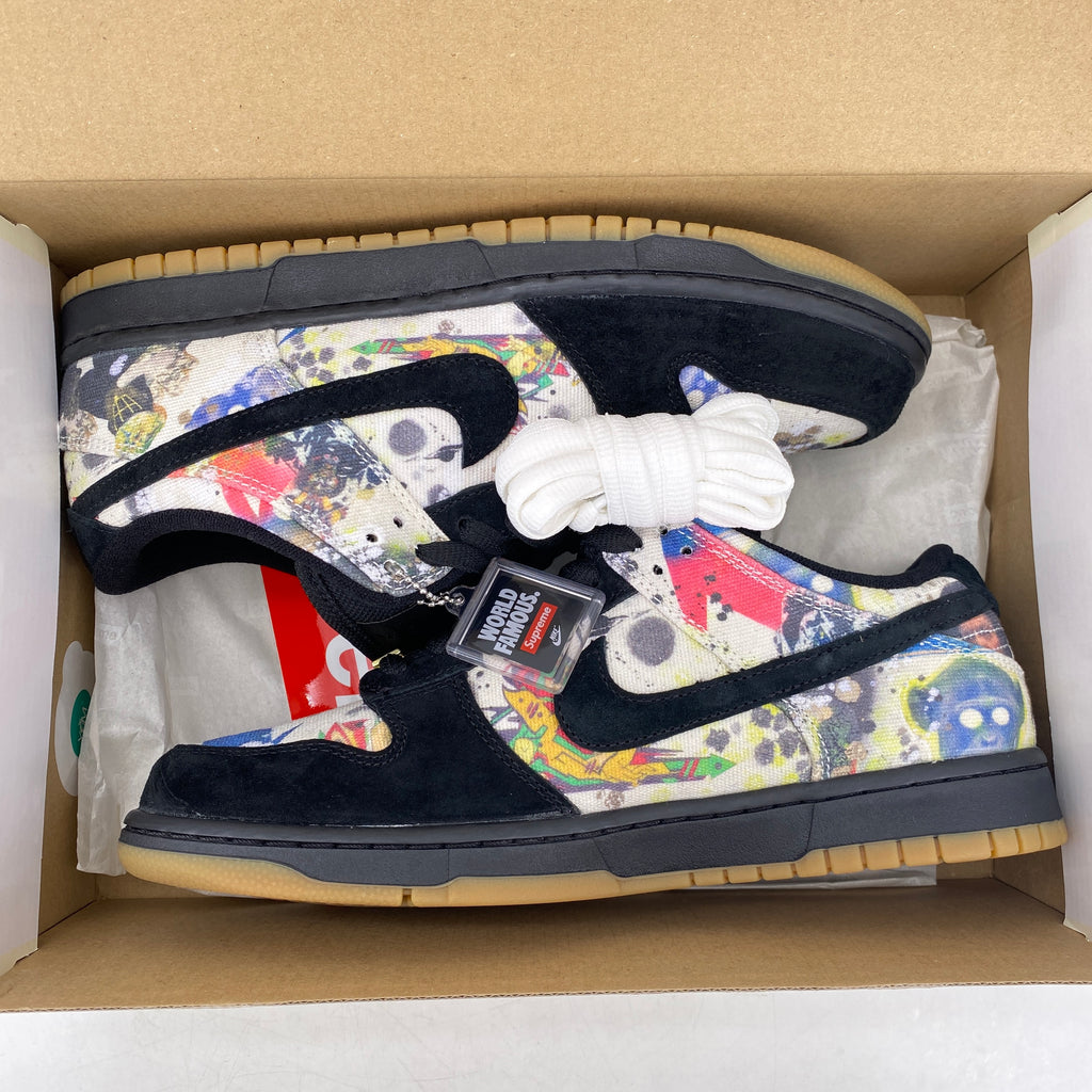 Nike SB Dunk Low "Supreme Rammellzee" 2023 New Size 9.5