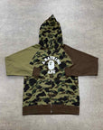 Bape Zip Up "1ST CAMO CRAZY COLLEGE" Green New Size 2XL