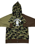 Bape Zip Up "1ST CAMO CRAZY COLLEGE" Green New Size 2XL