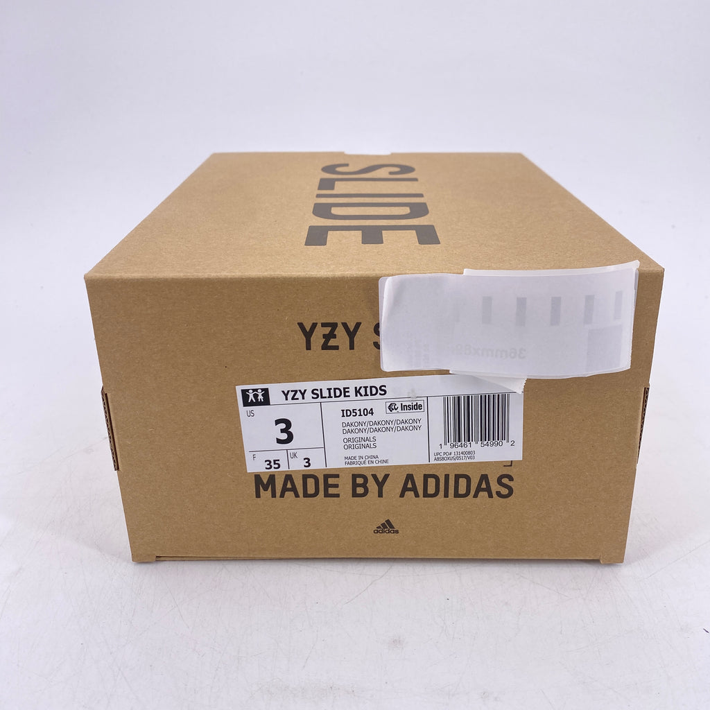 Yeezy (KIDS) Slide "Dark Onyx" 2024 New Size 3