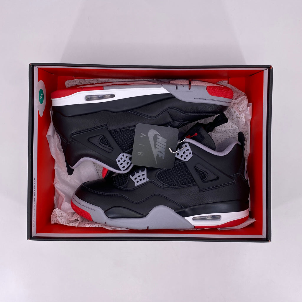 Air Jordan 4 Retro "Bred Reimagined" 2024 New Size 9.5