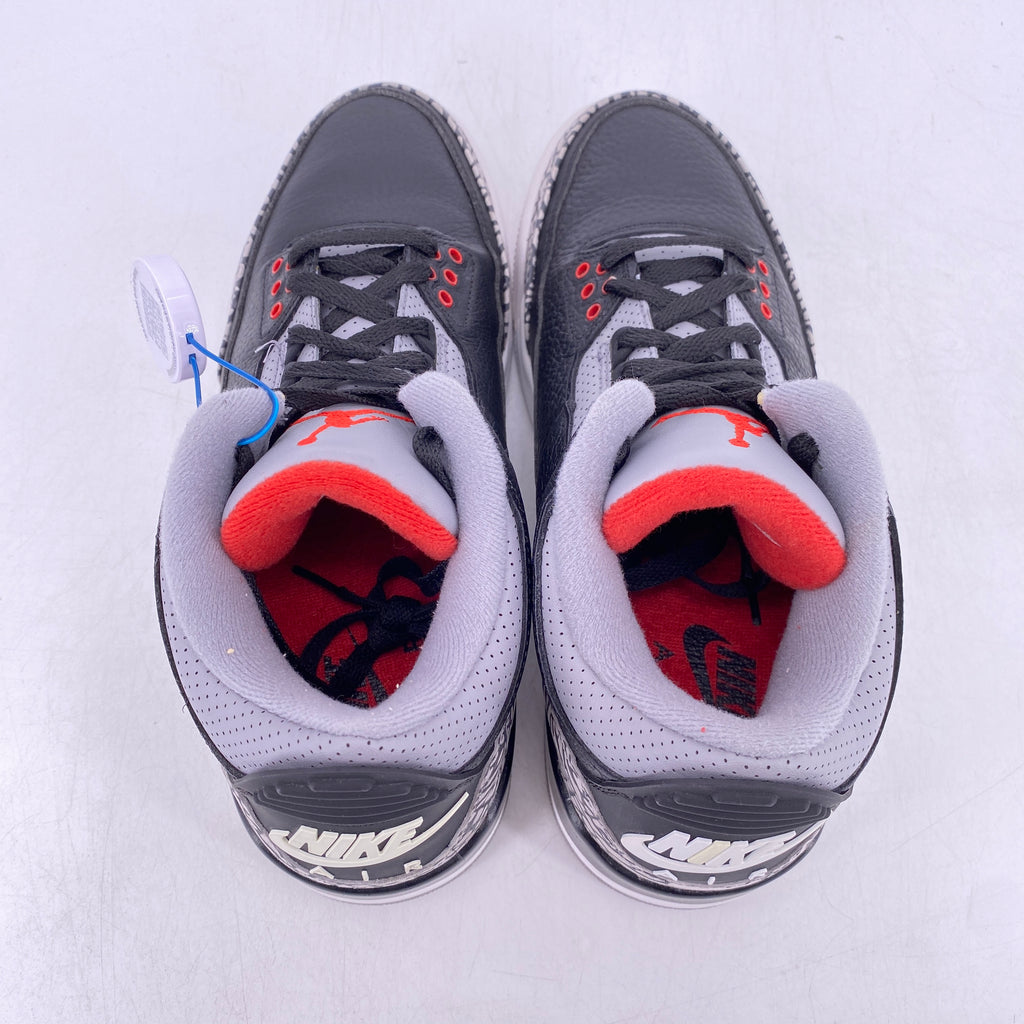Air Jordan 3 Retro "Black Cement" 2018 Used Size 8.5