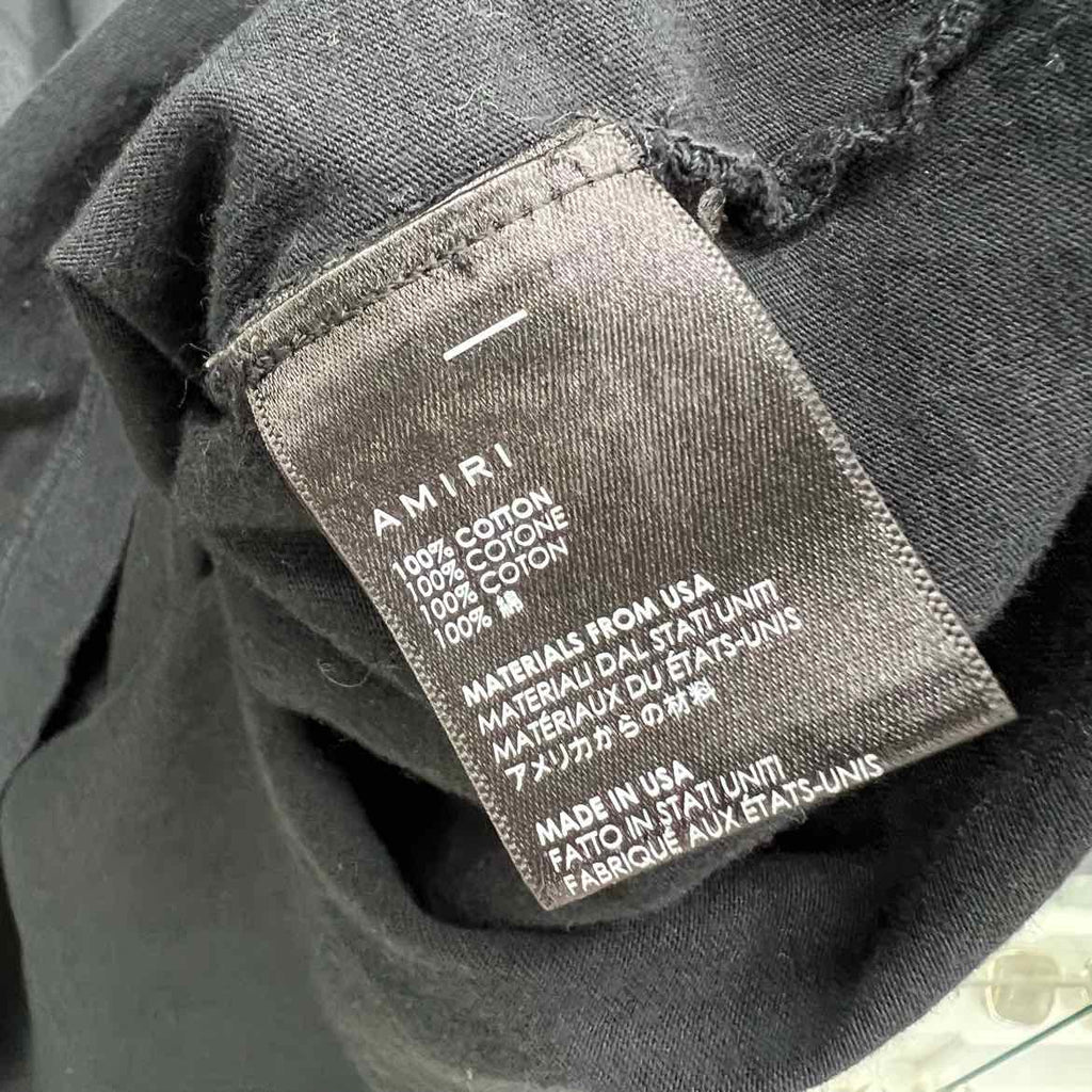 Amiri T-Shirt "BANDANA LOGO" Black Used Size XL
